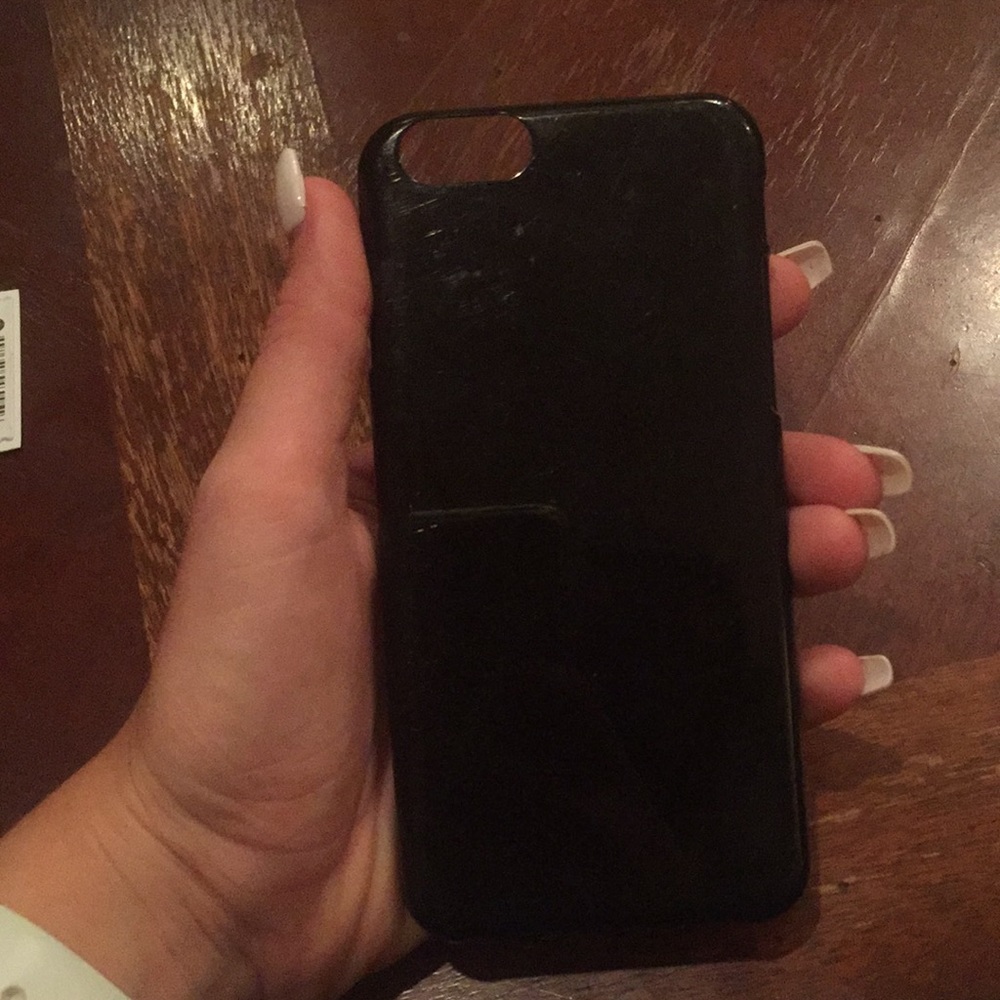 Plain black hard case